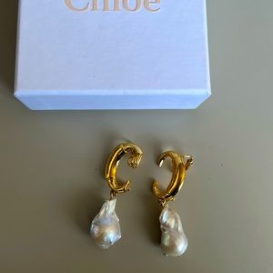 Chloe Darcey Pearl Drop Earrings